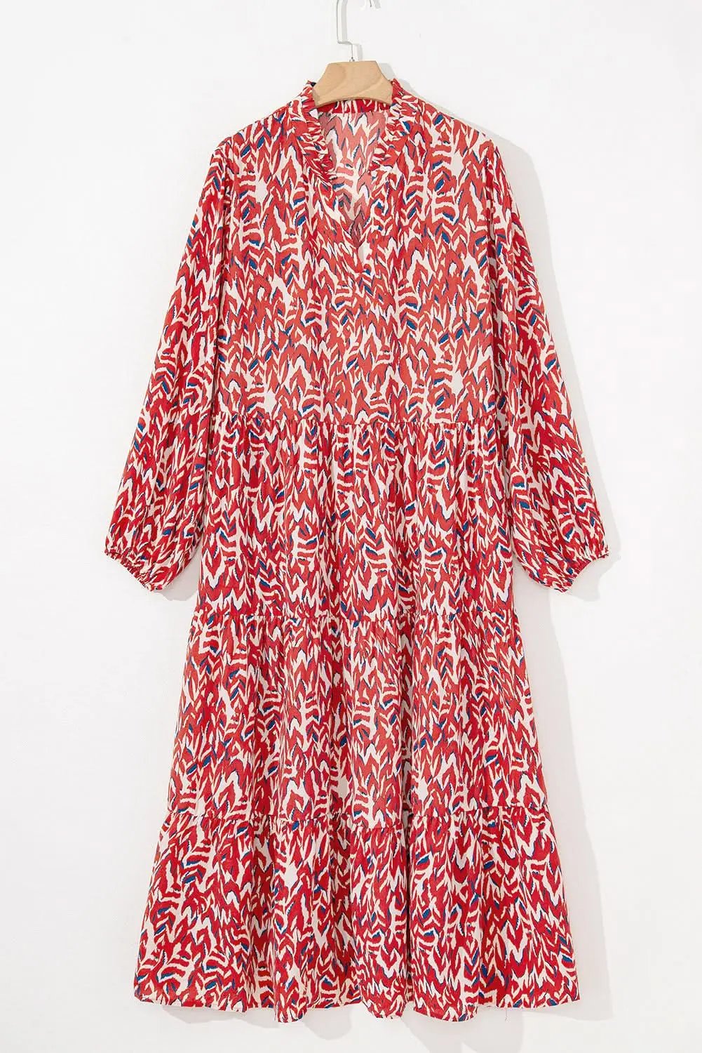 Chic plus size abstract maxi dress - Love Salve 