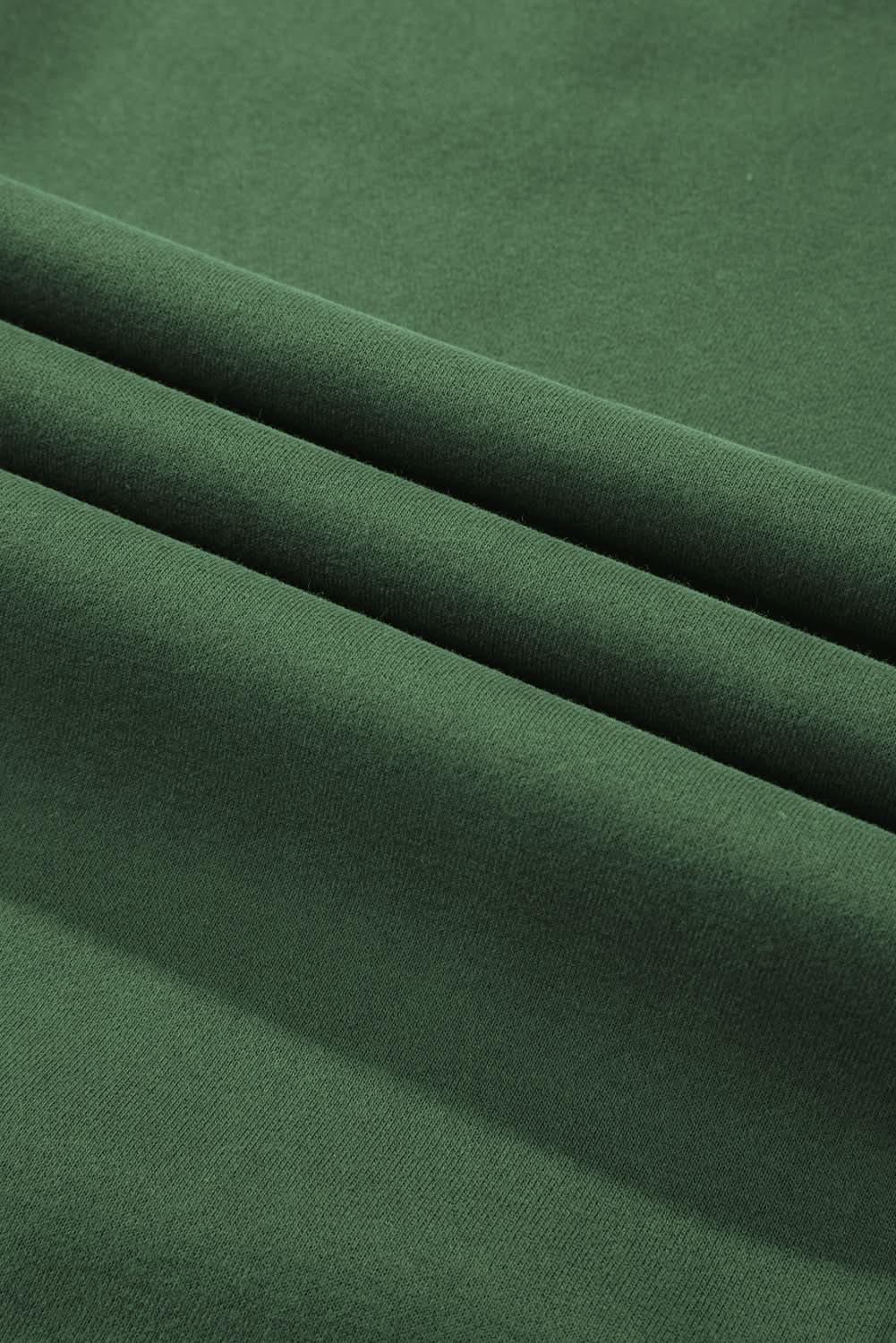 Chic plus size blackish green sweatshirt - Love Salve 