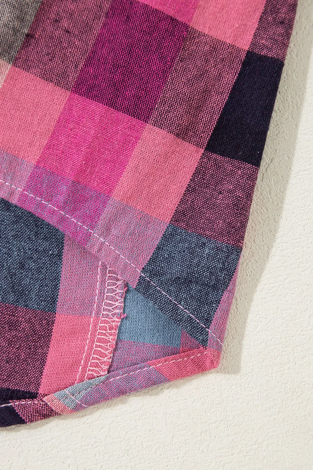 Chic plus size checkered shirt - Love Salve 