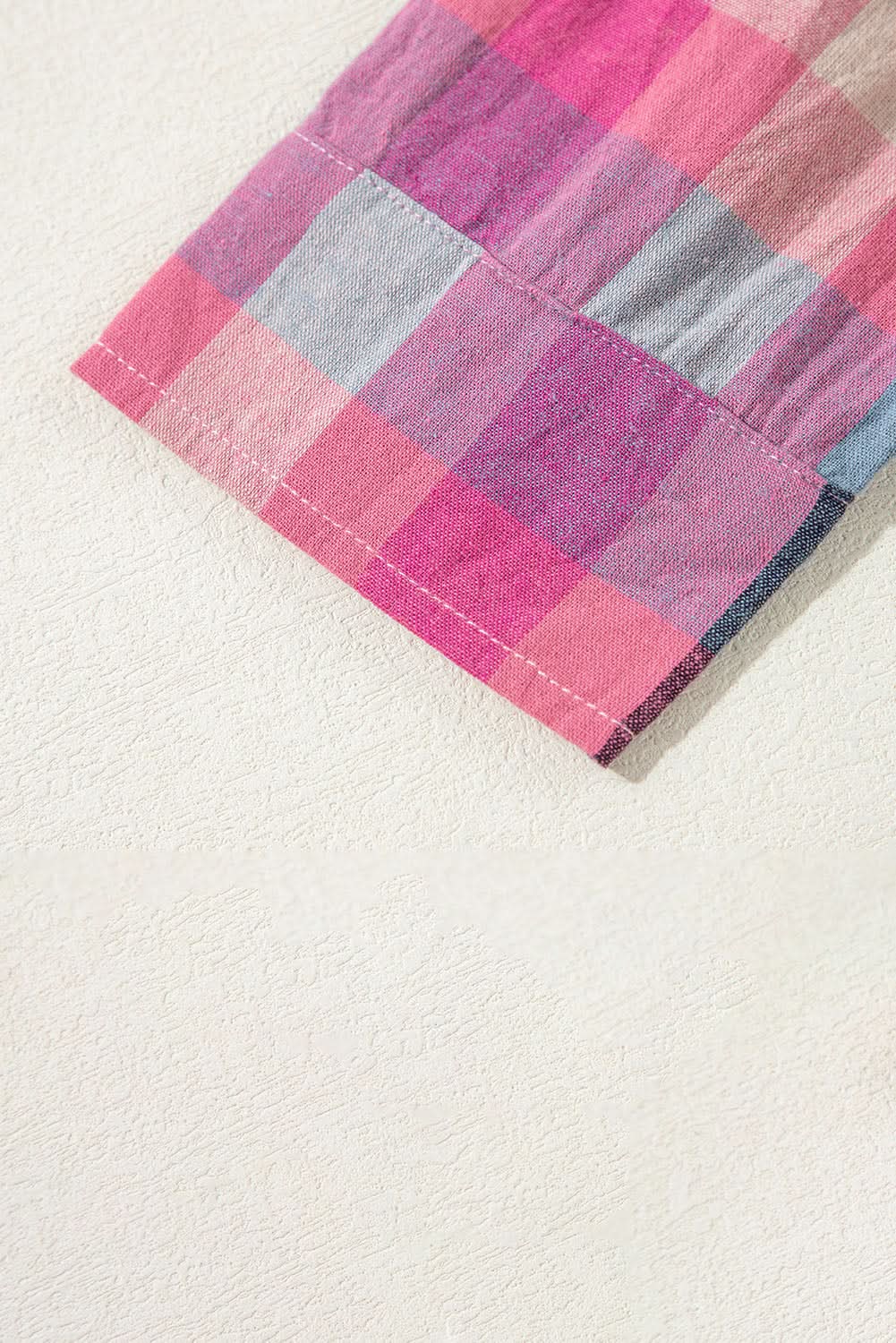 Chic plus size checkered shirt - Love Salve 