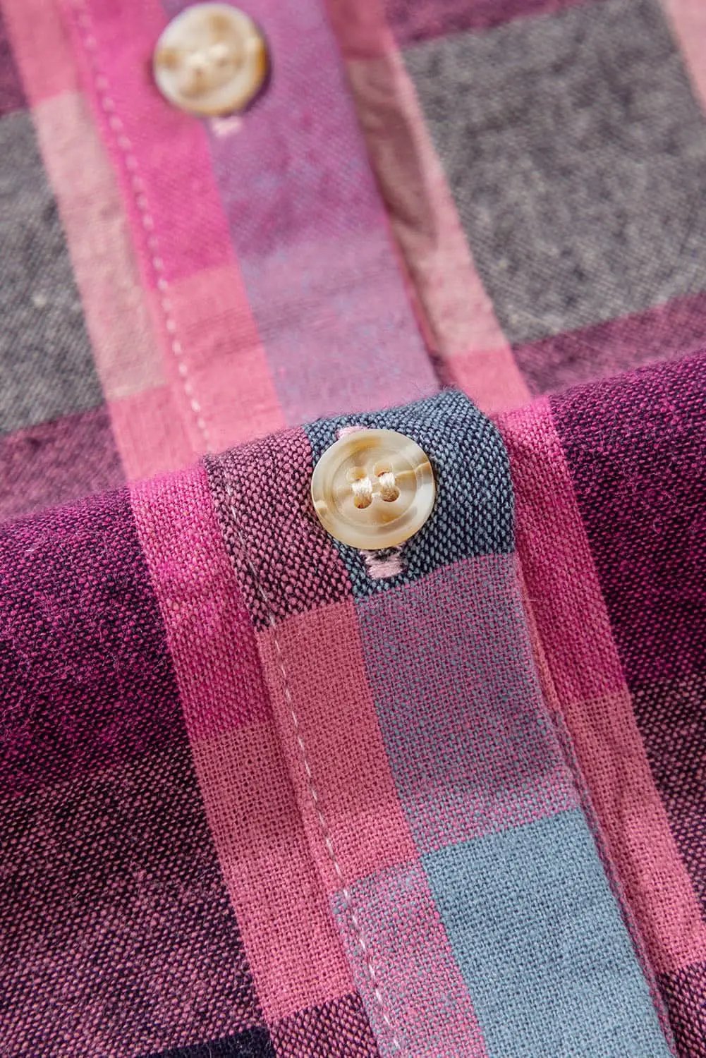 Chic plus size checkered shirt - Love Salve 