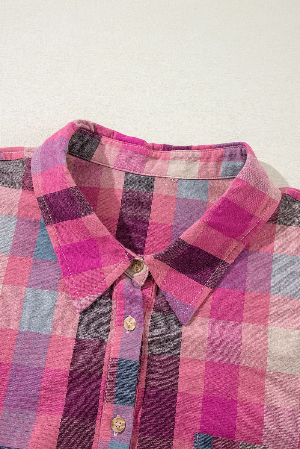 Chic plus size checkered shirt 