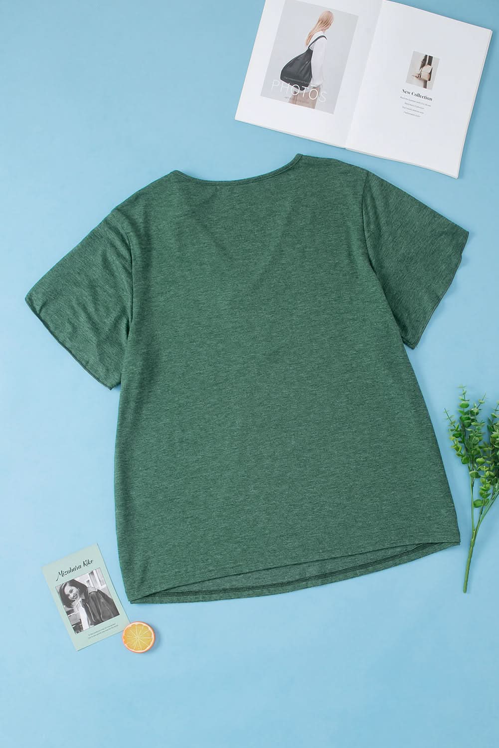 Chic plus size green embroidered blouse - Love Salve 