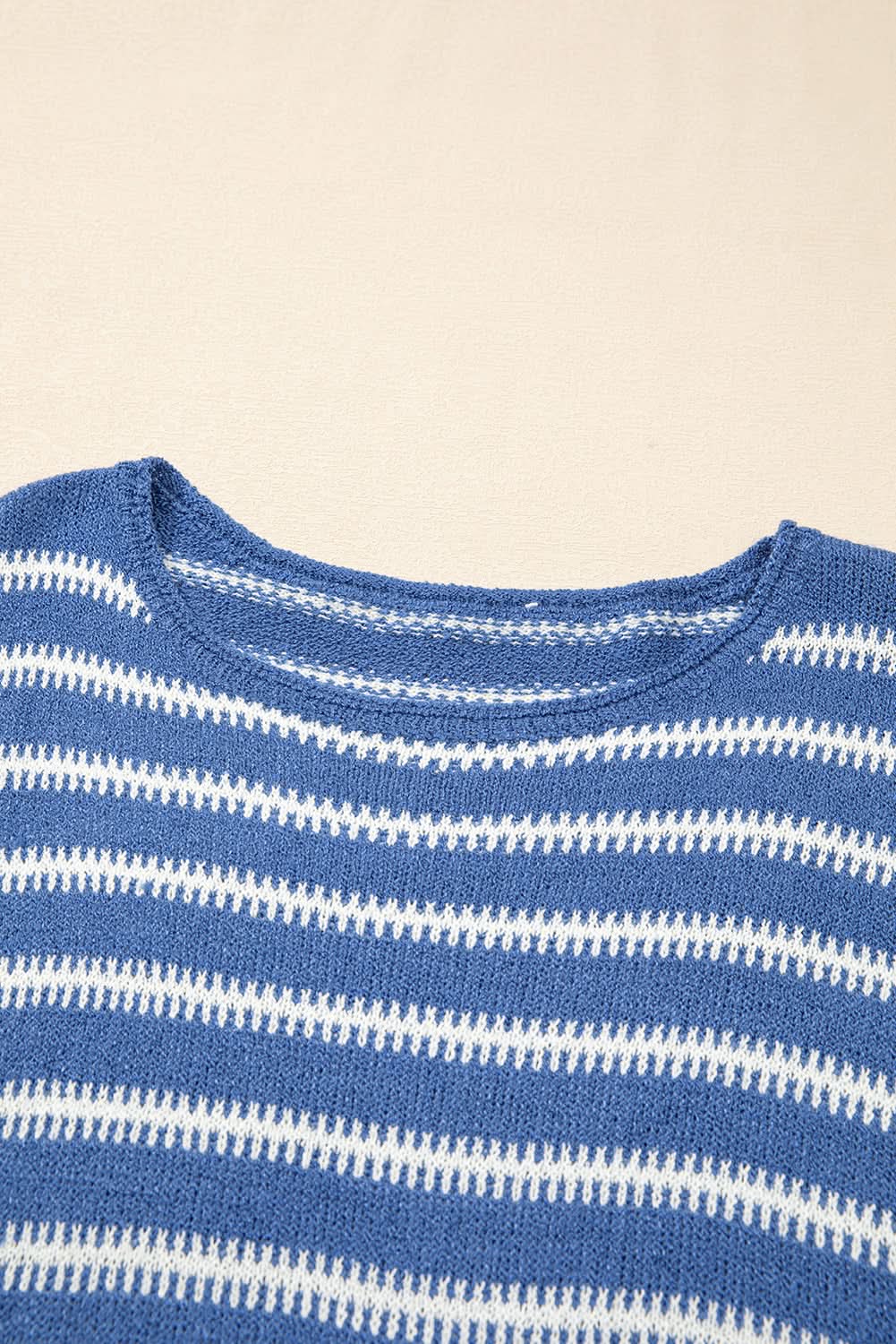 Chic plus size striped sweater - Love Salve 
