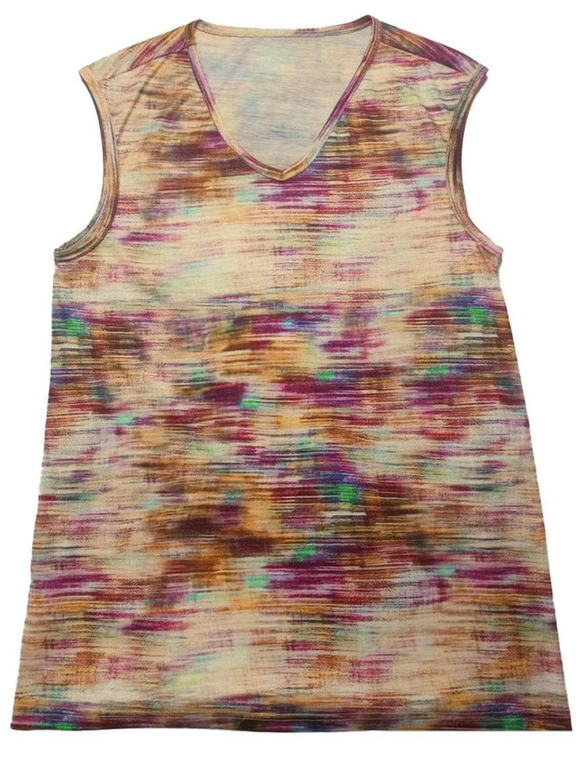 Chic printed cap sleeve top 