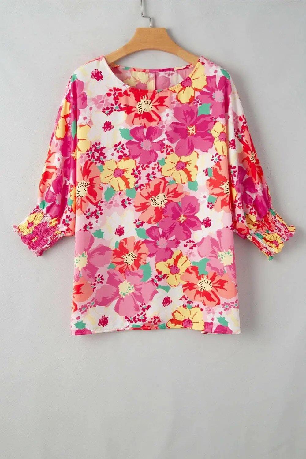 Chic printed half sleeve blouse - Love Salve 
