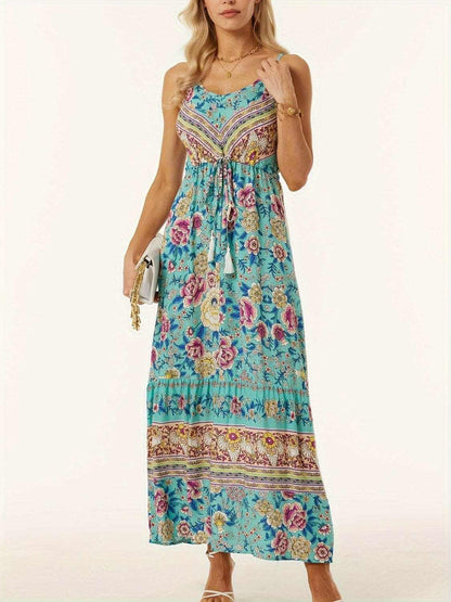 Chic printed midi dress - effortless style - Love Salve 