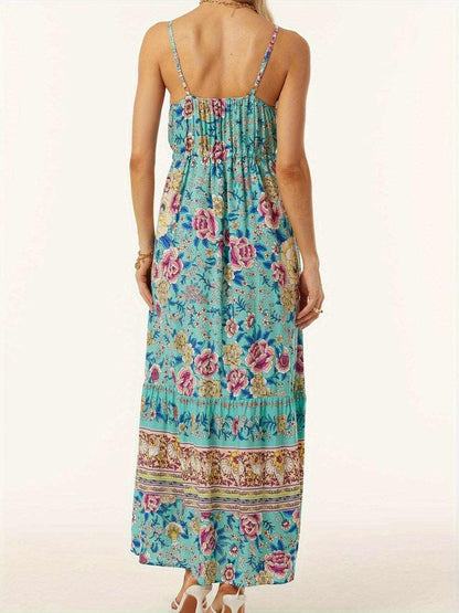 Chic printed midi dress - effortless style - Love Salve 