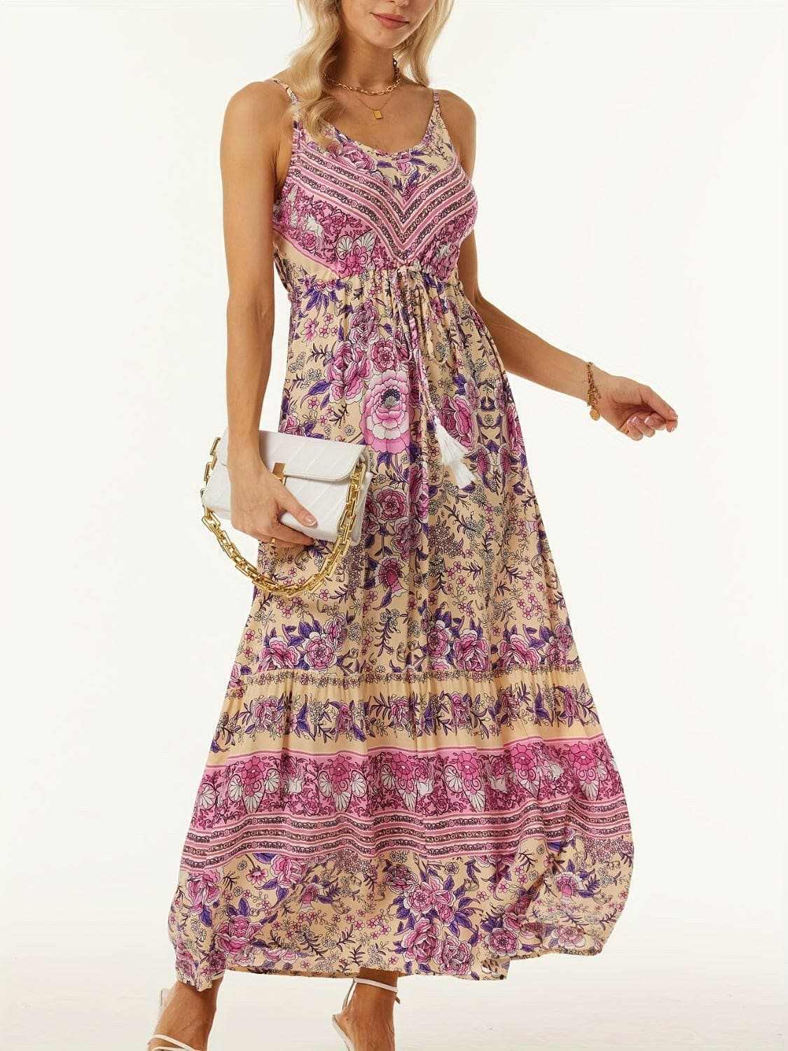 Chic printed midi dress - effortless style - Love Salve 