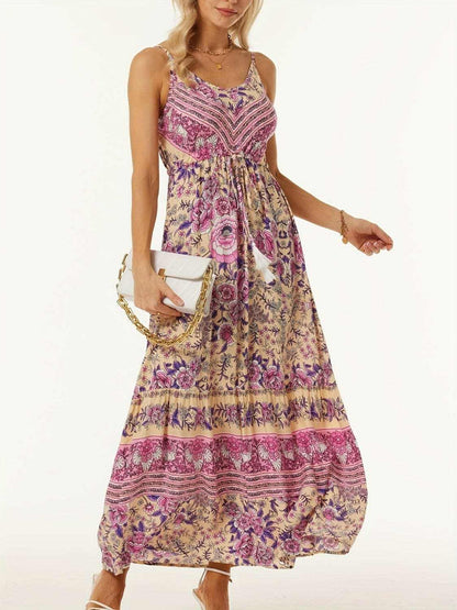 Chic printed midi dress - effortless style - Love Salve 