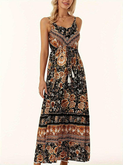 Chic printed midi dress - effortless style - Love Salve 