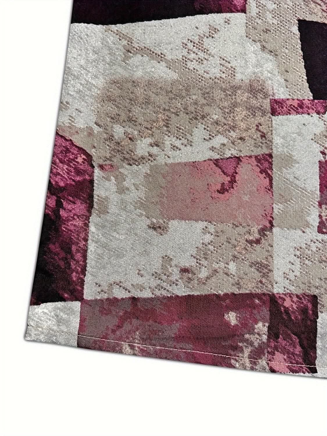 Chic printed notched blouse - Love Salve 