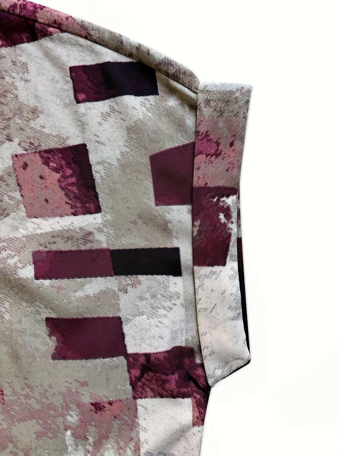 Chic printed notched blouse - Love Salve 