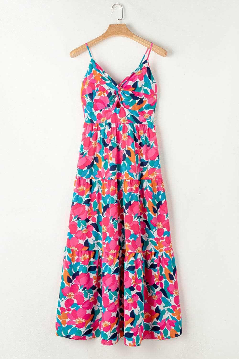 Chic printed v-neck maxi dress - Love Salve 