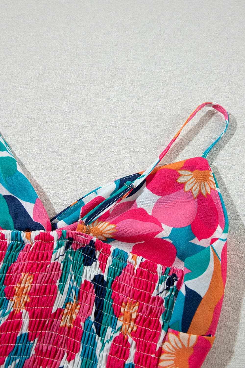 Chic printed v-neck maxi dress - Love Salve 