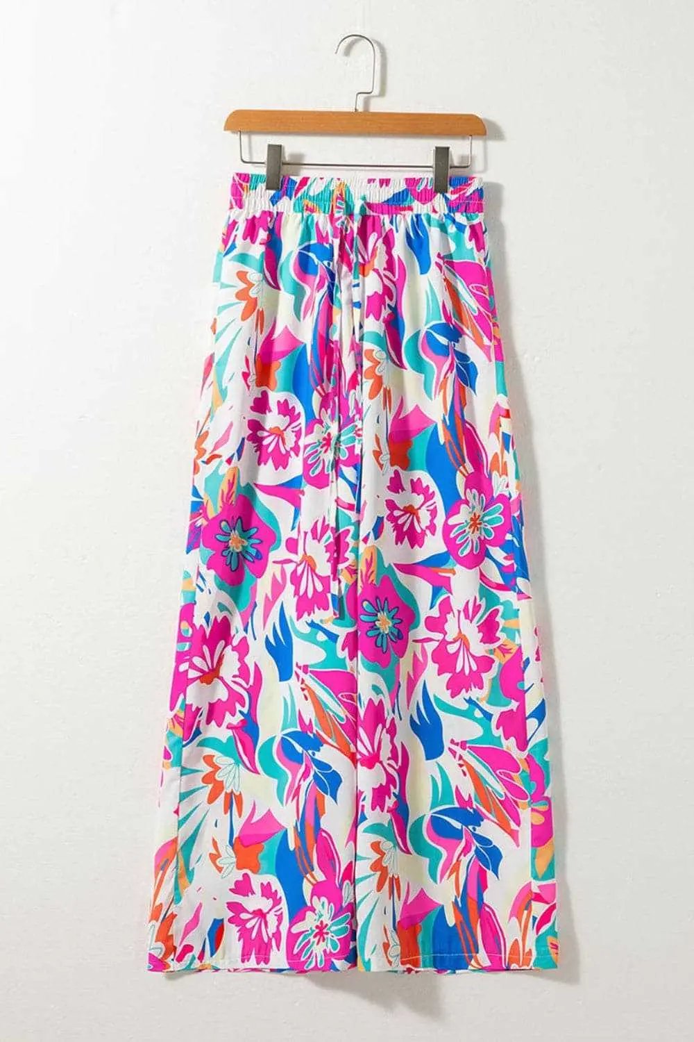 Chic printed wide-leg pants - Love Salve 