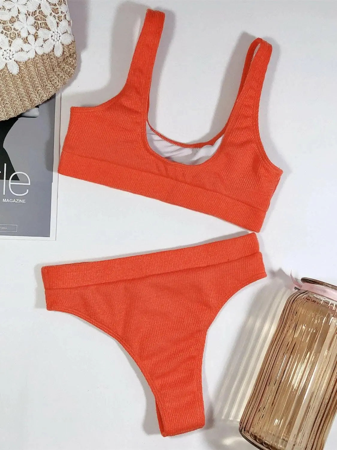 Chic scoop neck bikini set - Love Salve 