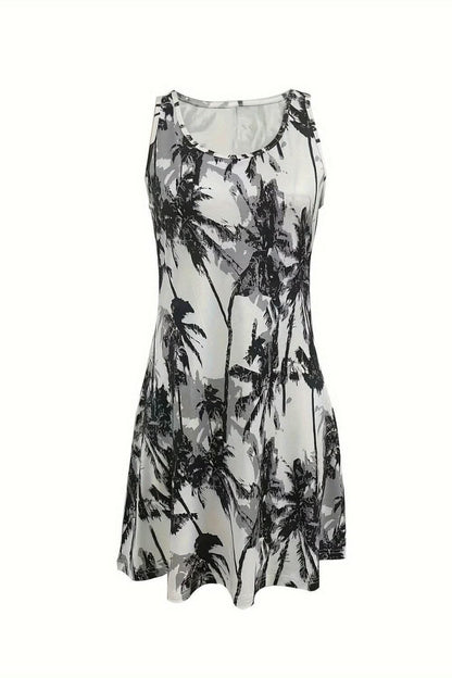 Chic scoop neck mini dress - Love Salve 