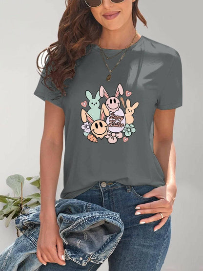 Chic sheer graphic tee for women 