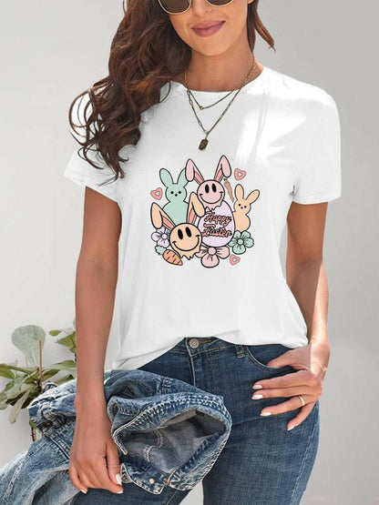 Chic sheer graphic tee for women 