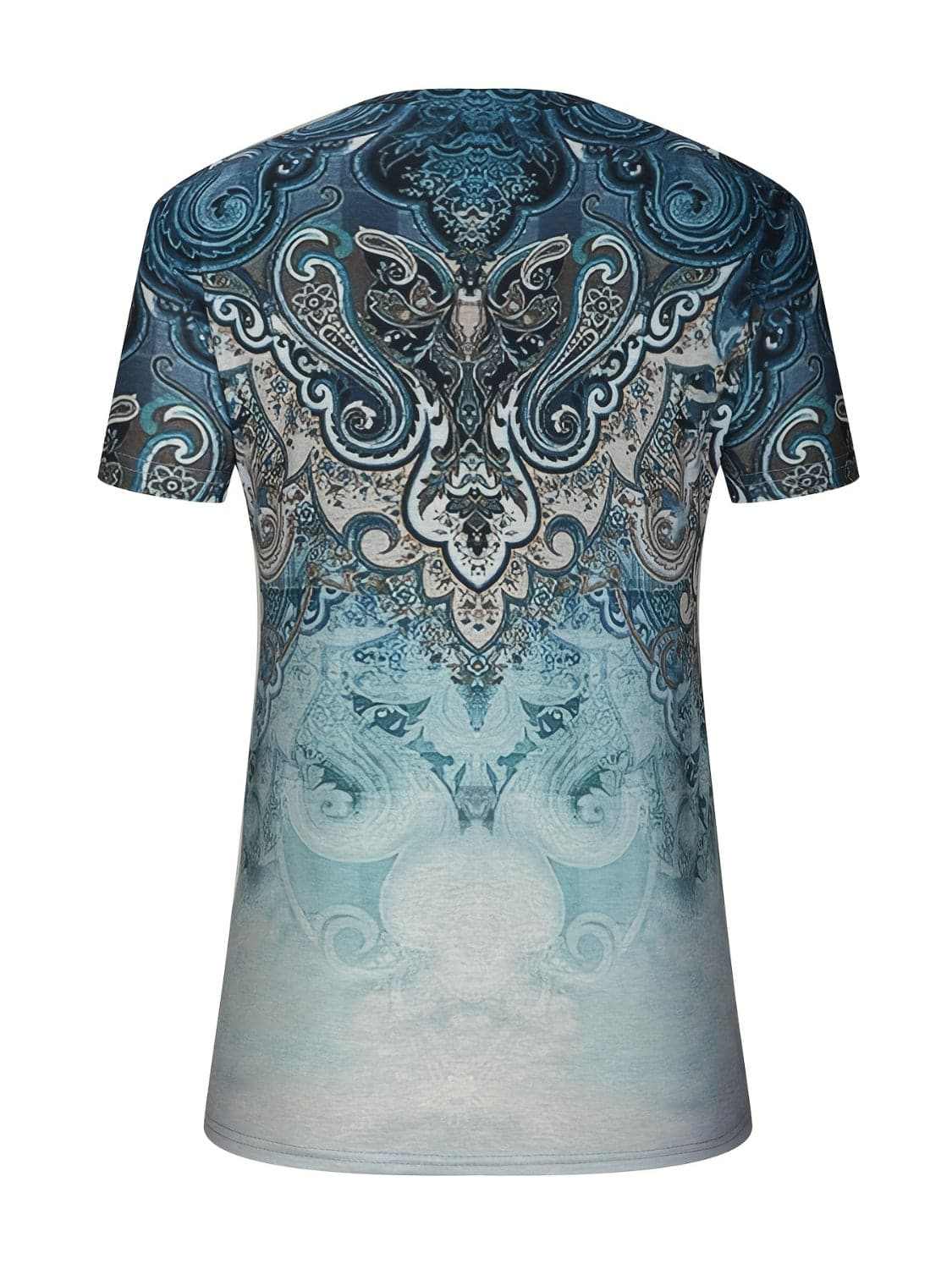 Chic sheer short sleeve blouse - Love Salve 