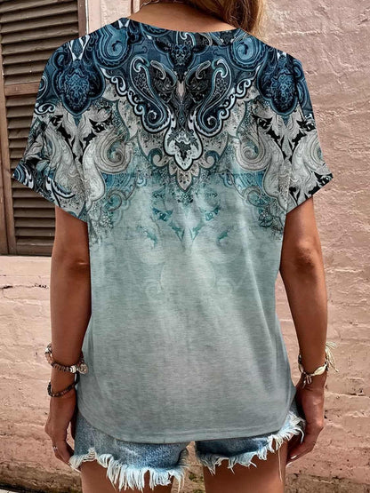 Chic sheer short sleeve blouse - Love Salve 