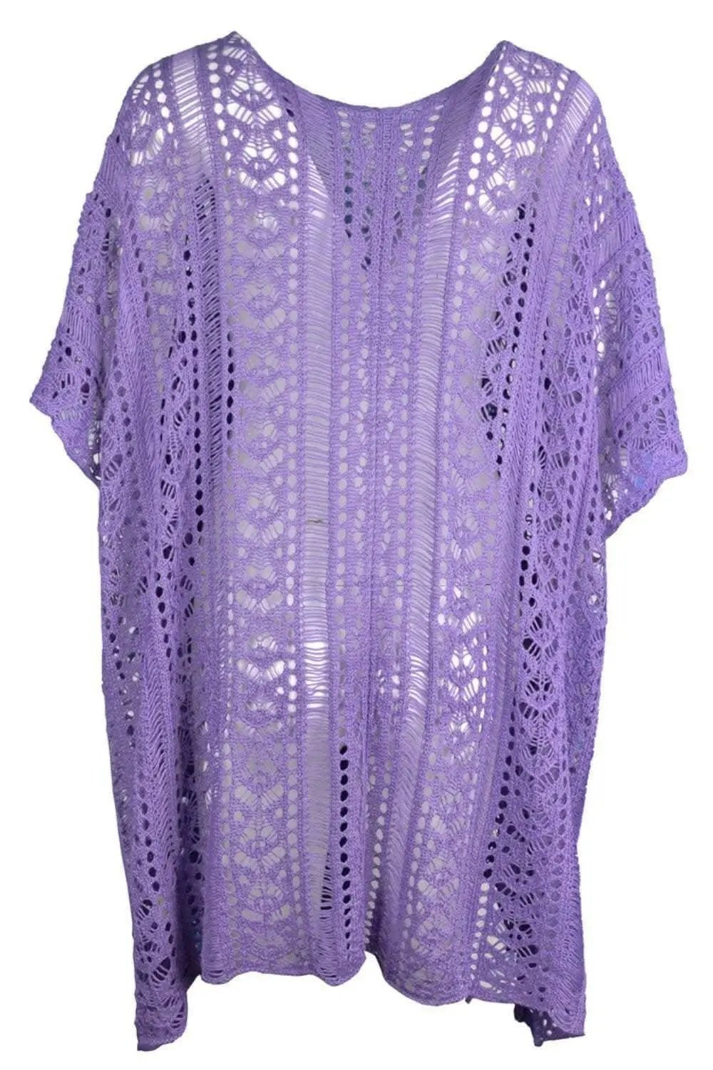 Chic sheer v-neck cover-up with tassels - Love Salve 