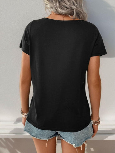 Chic striped tee with buttons - Love Salve 