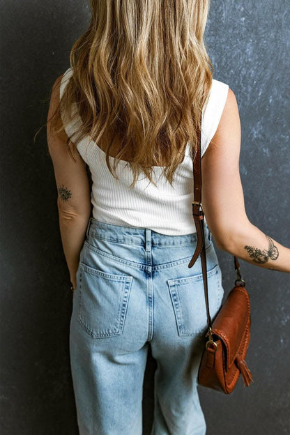 Chic sweetheart neck tank top - Love Salve 