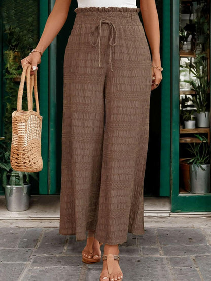 Chic tied wide leg pants - Love Salve 