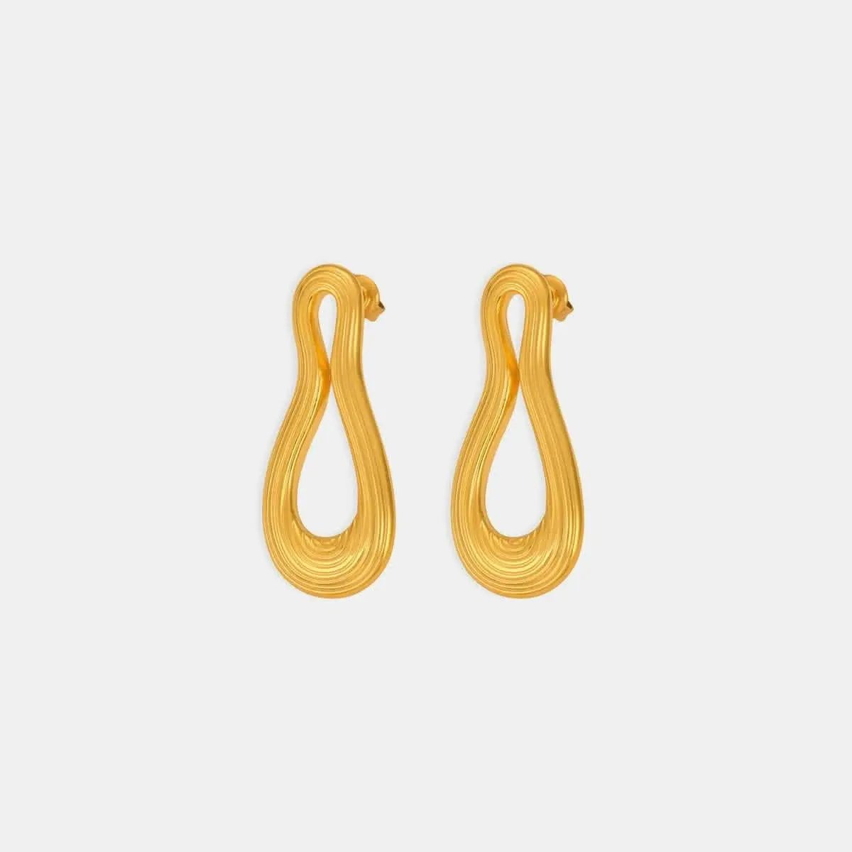 Chic titanium steel geometric earrings - Love Salve 