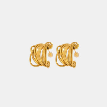 Chic titanium steel geometric earrings - Love Salve 