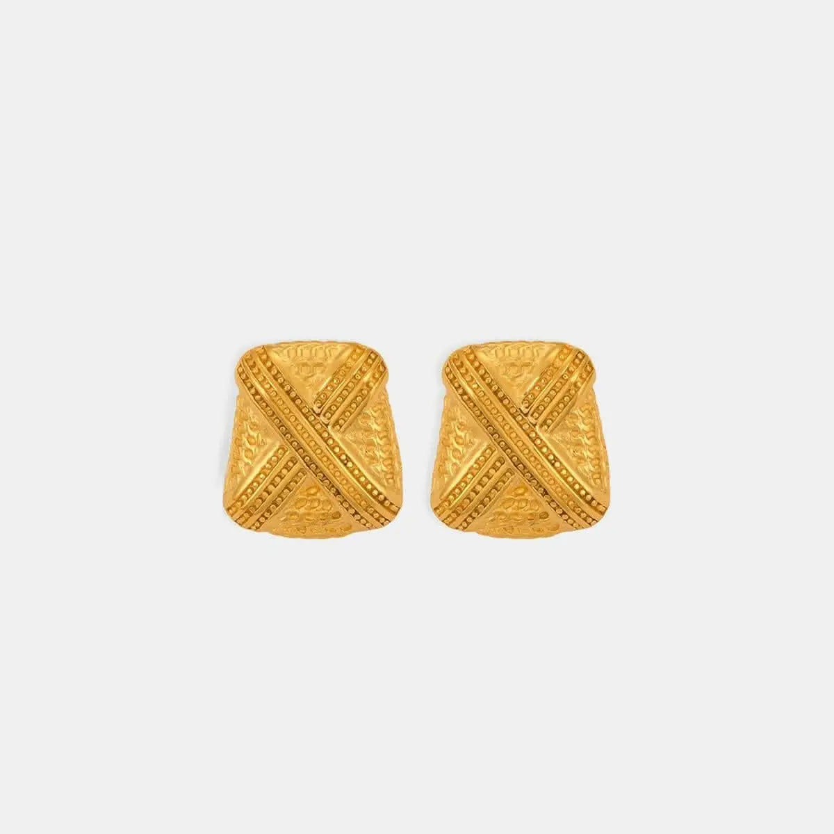 Chic titanium steel geometric earrings - Love Salve 