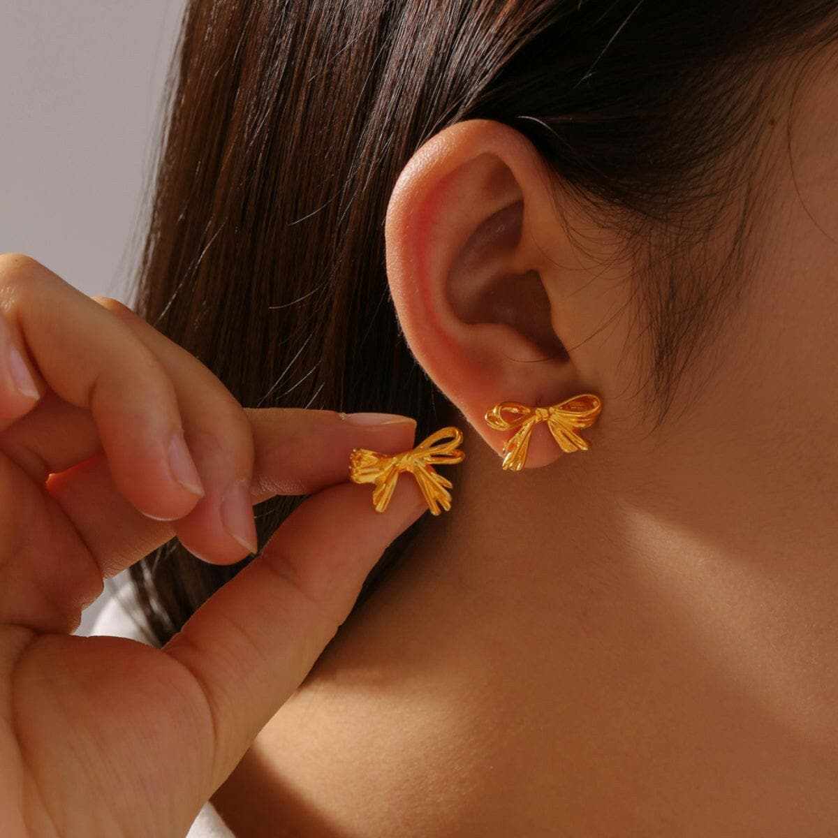 Chic titanium steel stud earrings - Love Salve 