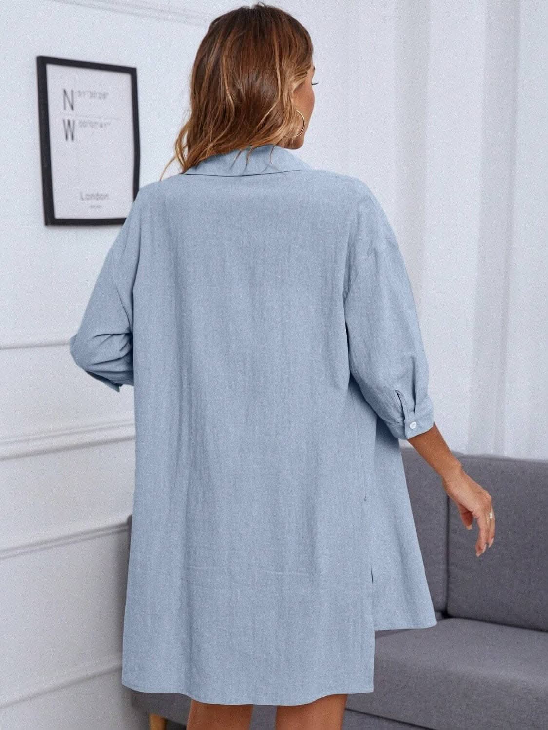 Chic two-piece shirt and shorts set 