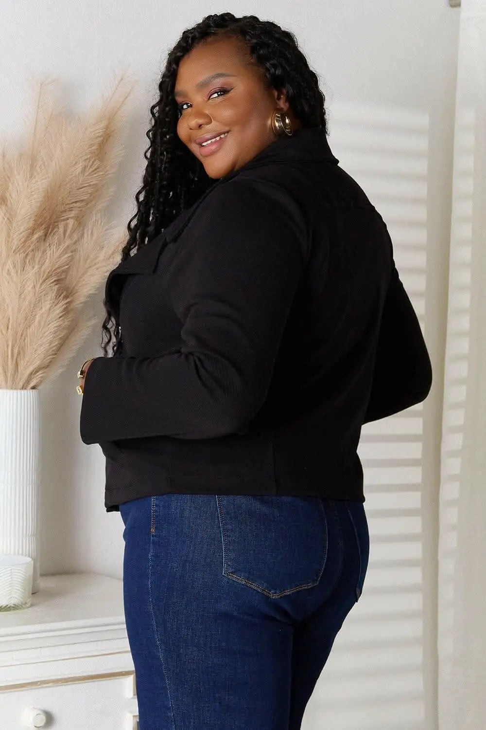 Chic zip-up jacket with pockets - Love Salve 
