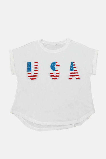 Classic Round Neck T-Shirt - USA - Love Salve 