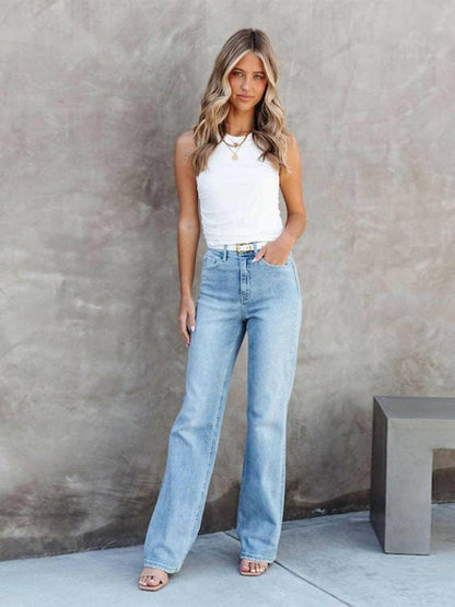 Classic straight leg jeans - versatile fit 