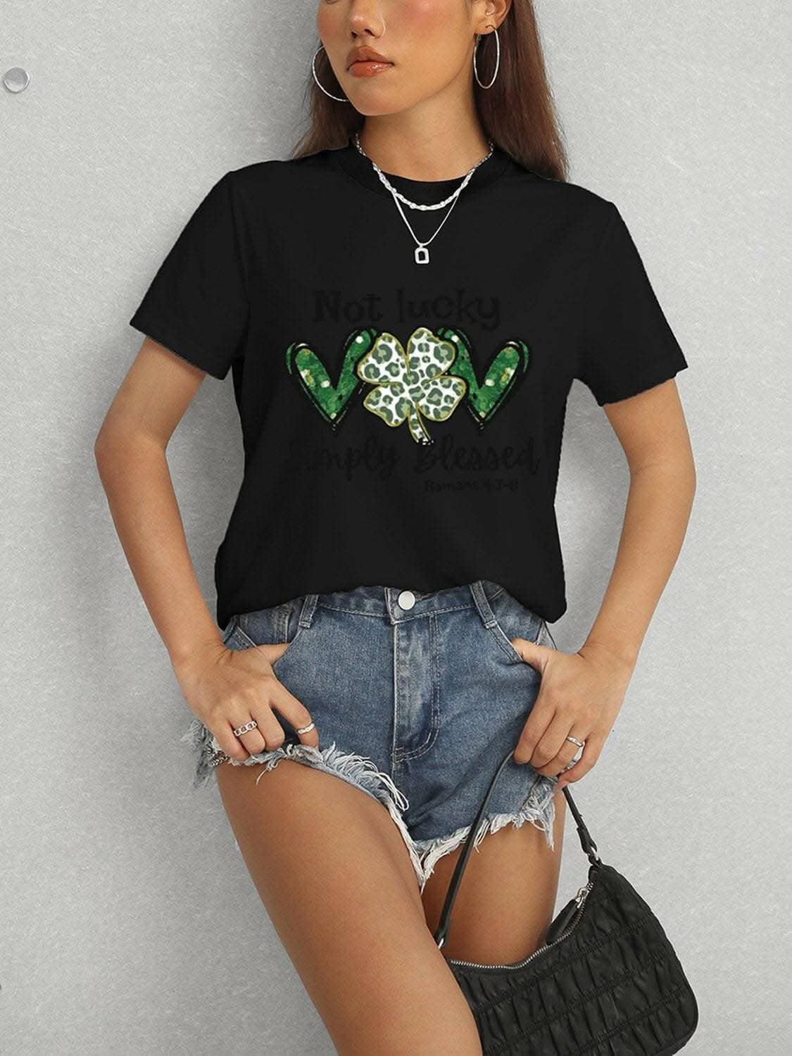 Clover charm short sleeve tee 