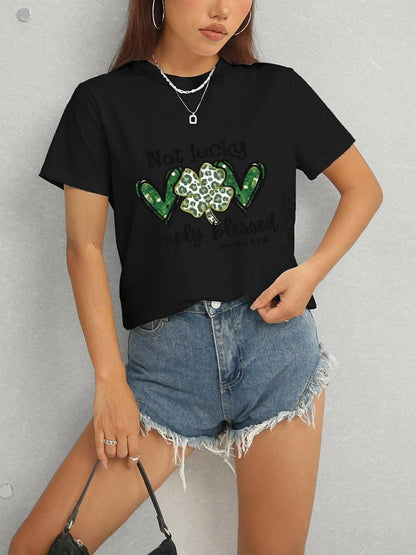 Clover charm short sleeve tee 