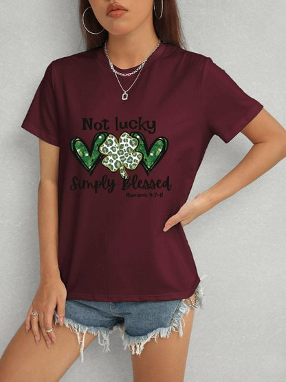 Clover charm short sleeve tee 