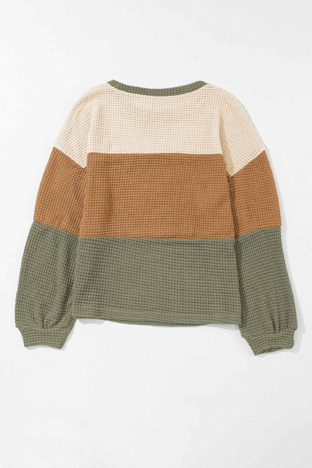 Color block long sleeve blouse - Love Salve 