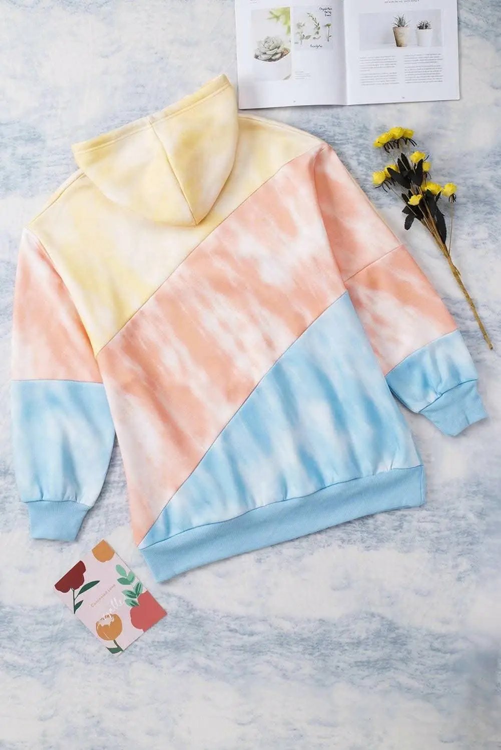 Color block plus size hoodie - Love Salve 