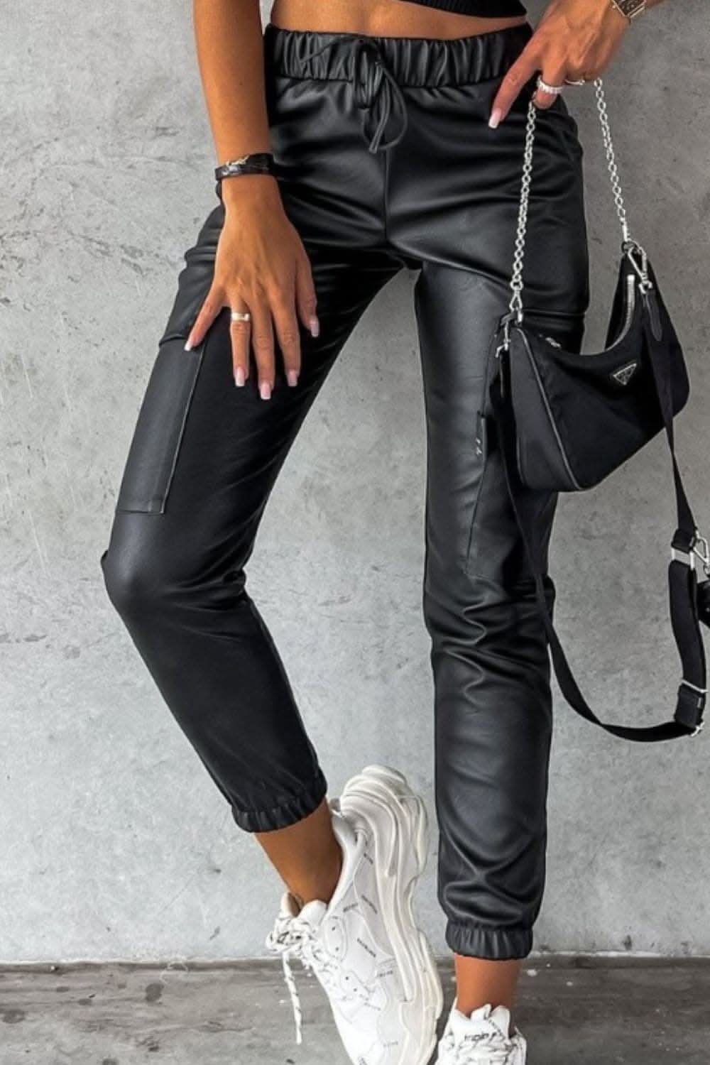 Comfortable drawstring pants with pockets 