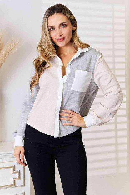 Contemporary color block top - Love Salve 