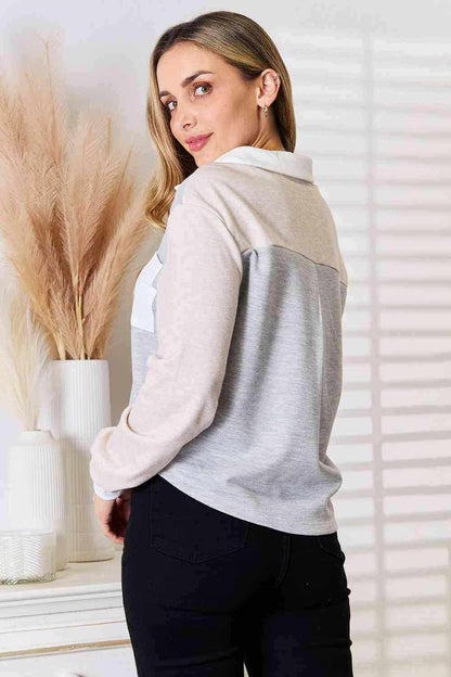 Contemporary color block top - Love Salve 