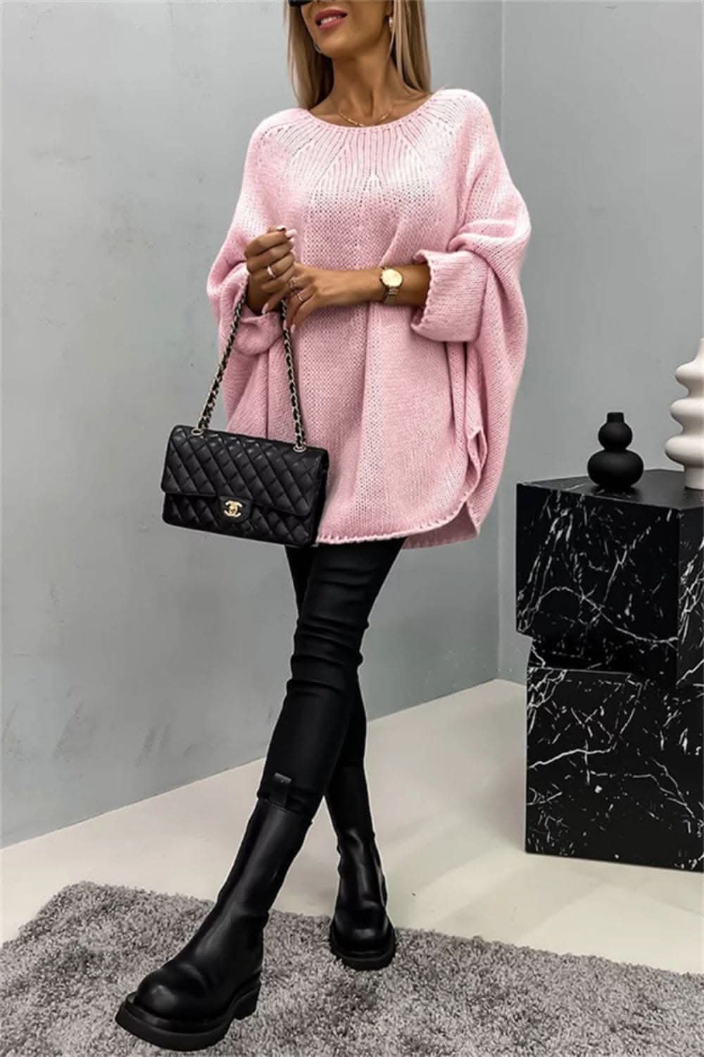 Cozy Batwing Sleeve Sweater - Love Salve 