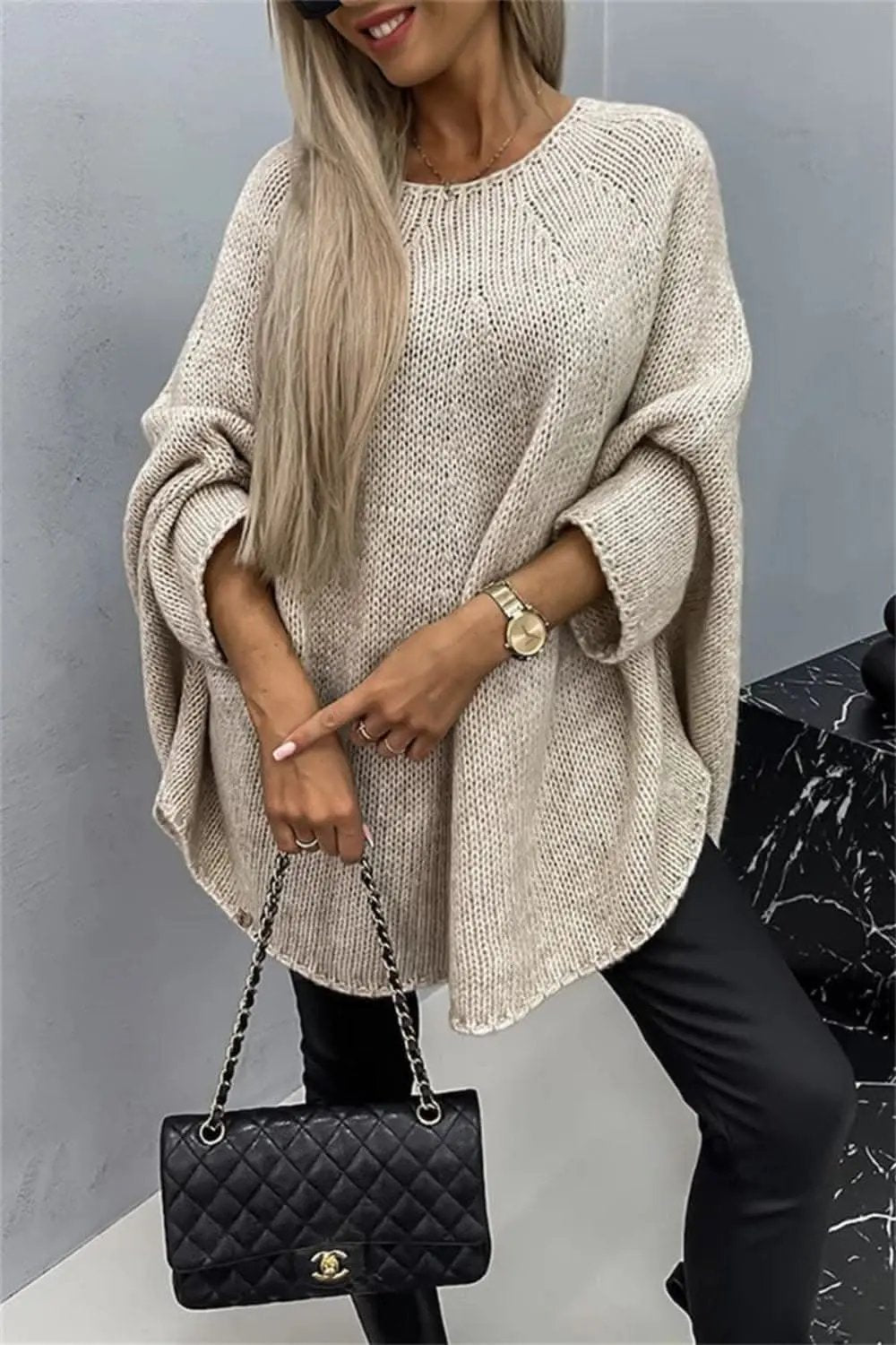Cozy Batwing Sleeve Sweater - Love Salve 