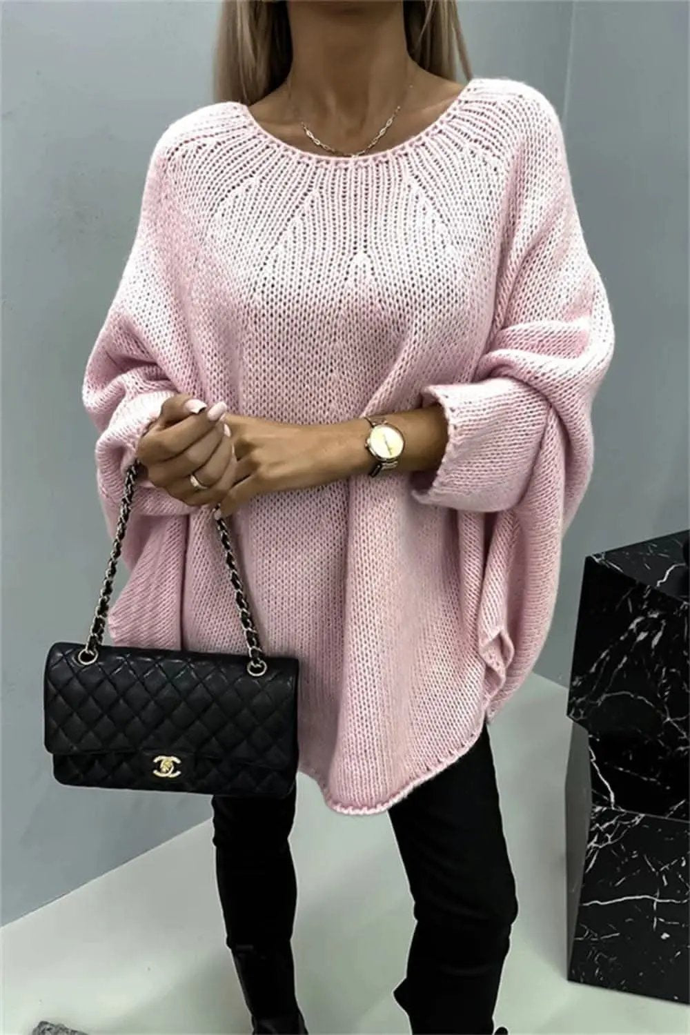 Cozy Batwing Sleeve Sweater - Love Salve 