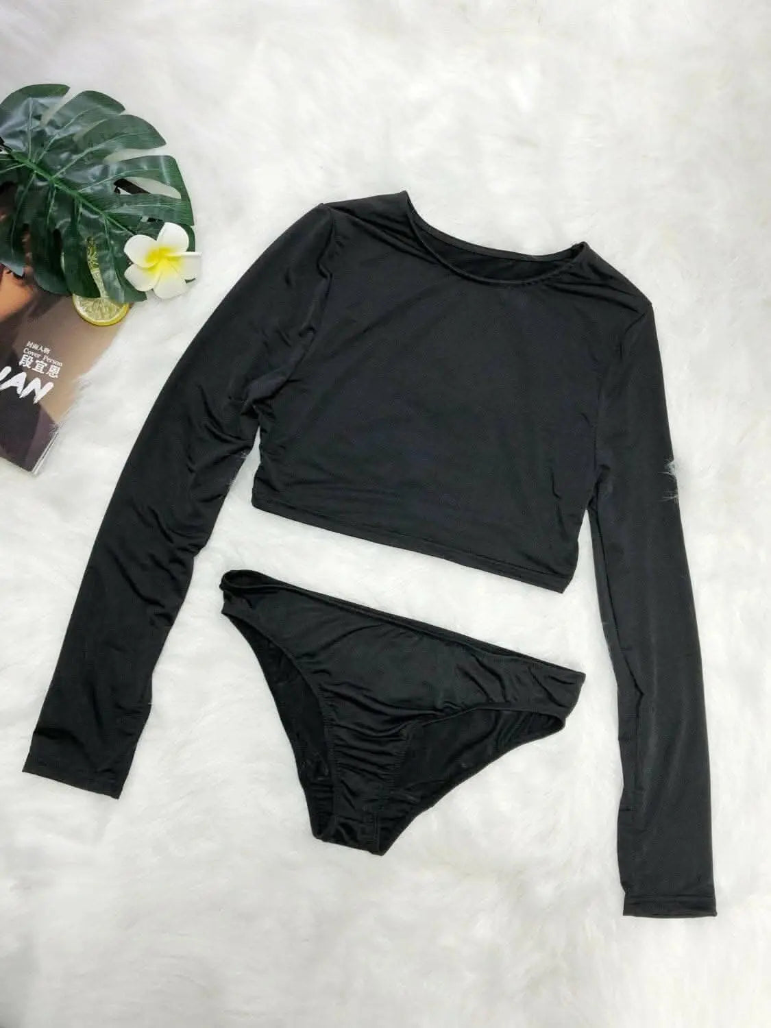 Cozy Long Sleeve Swimwear Set - Love Salve 